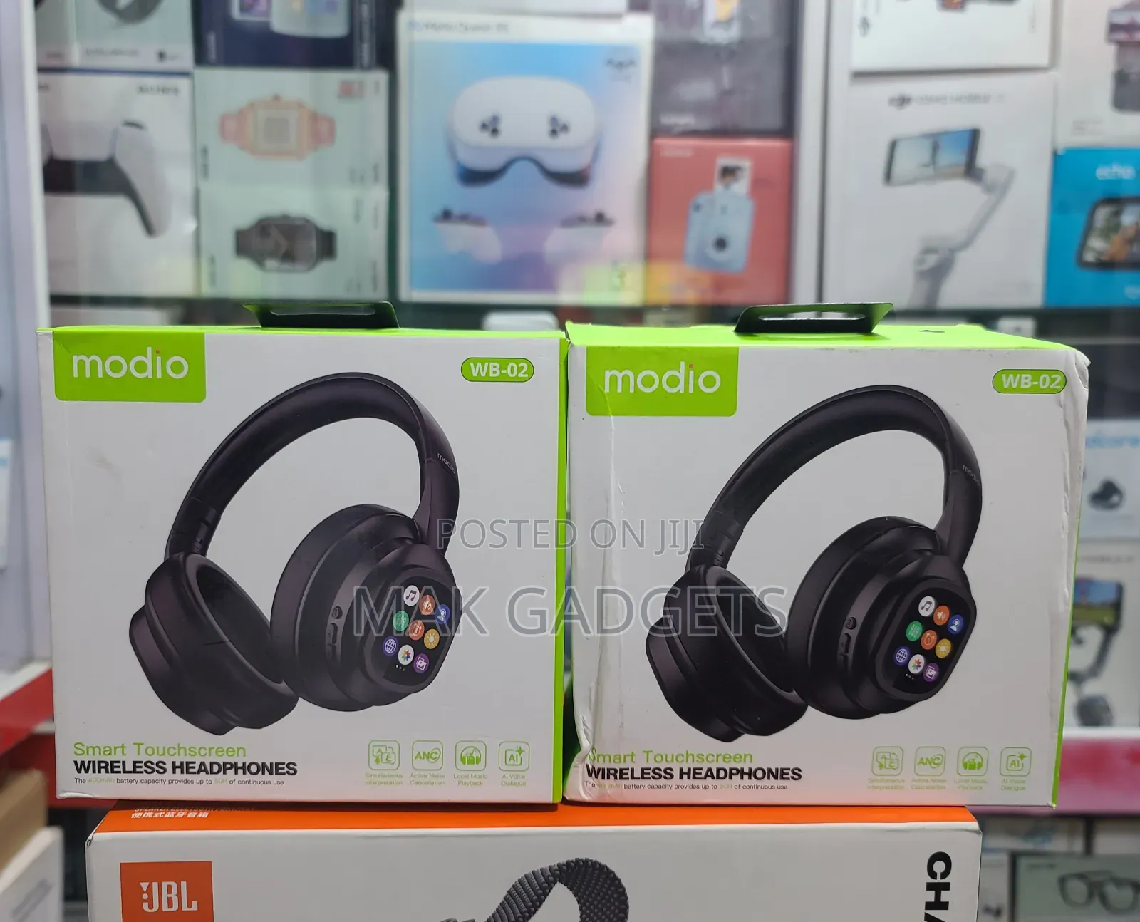 Modio AI Smart Headphones With Detachable Screen - 115-Language Real