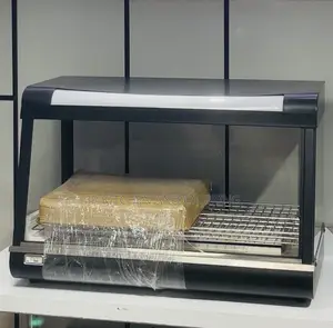 Black Heated Food Display Warmer
