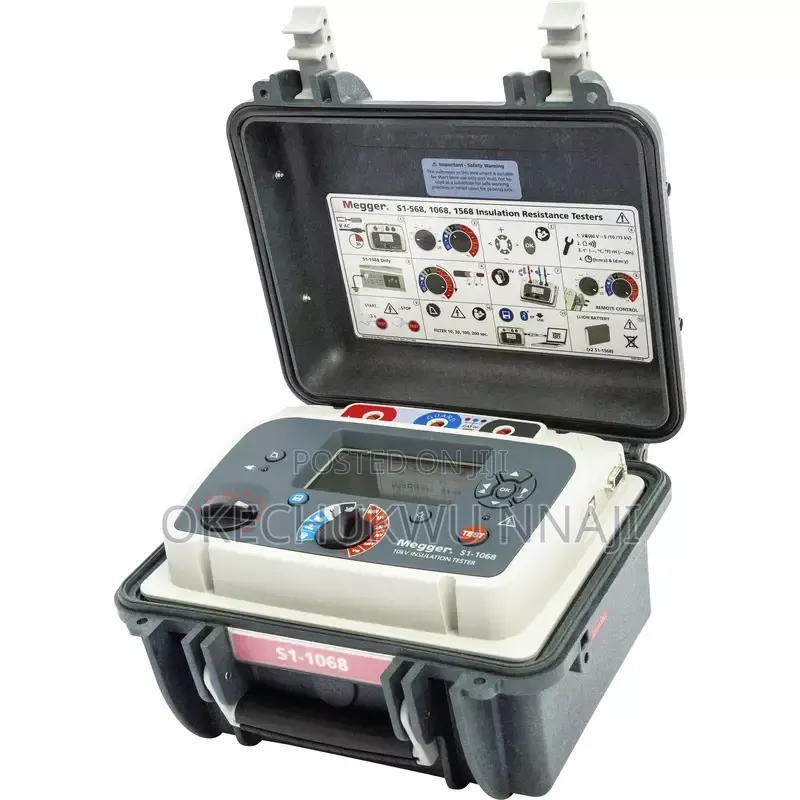 Megger S1-1068/2 Expert Digital Insulation Resistance Tester, 10 kV