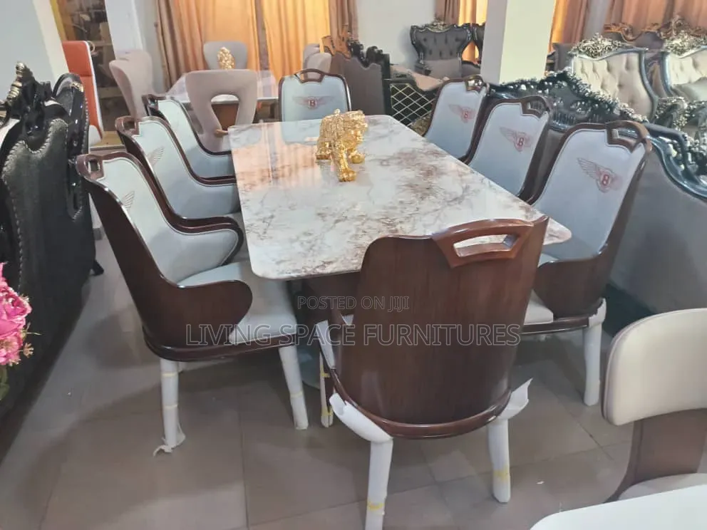 Executive Marble 8-Seaters Dining Set