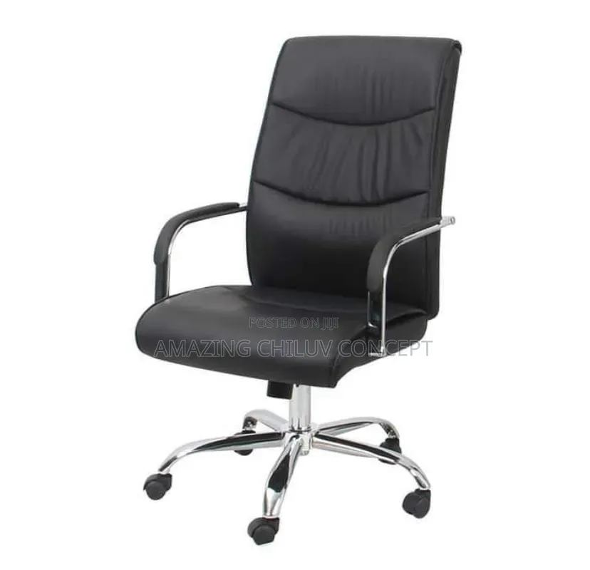 Black Leather Executive Office Chair