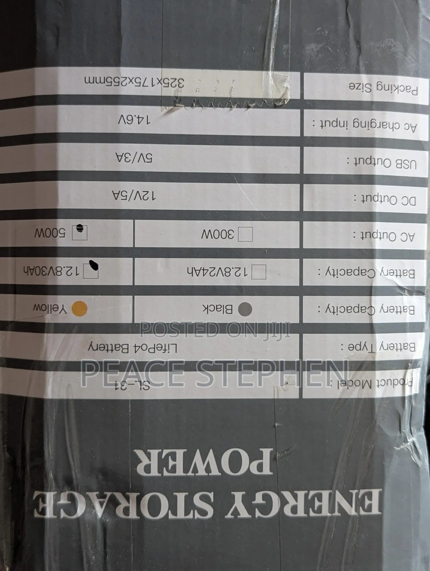 Fibon 500Wh Solar Generator, 350W Output.( SL- 31)