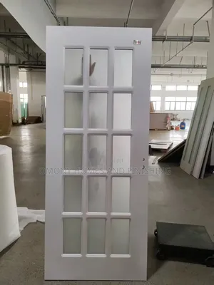 3ft and 4ft White Wooden Glass Door
