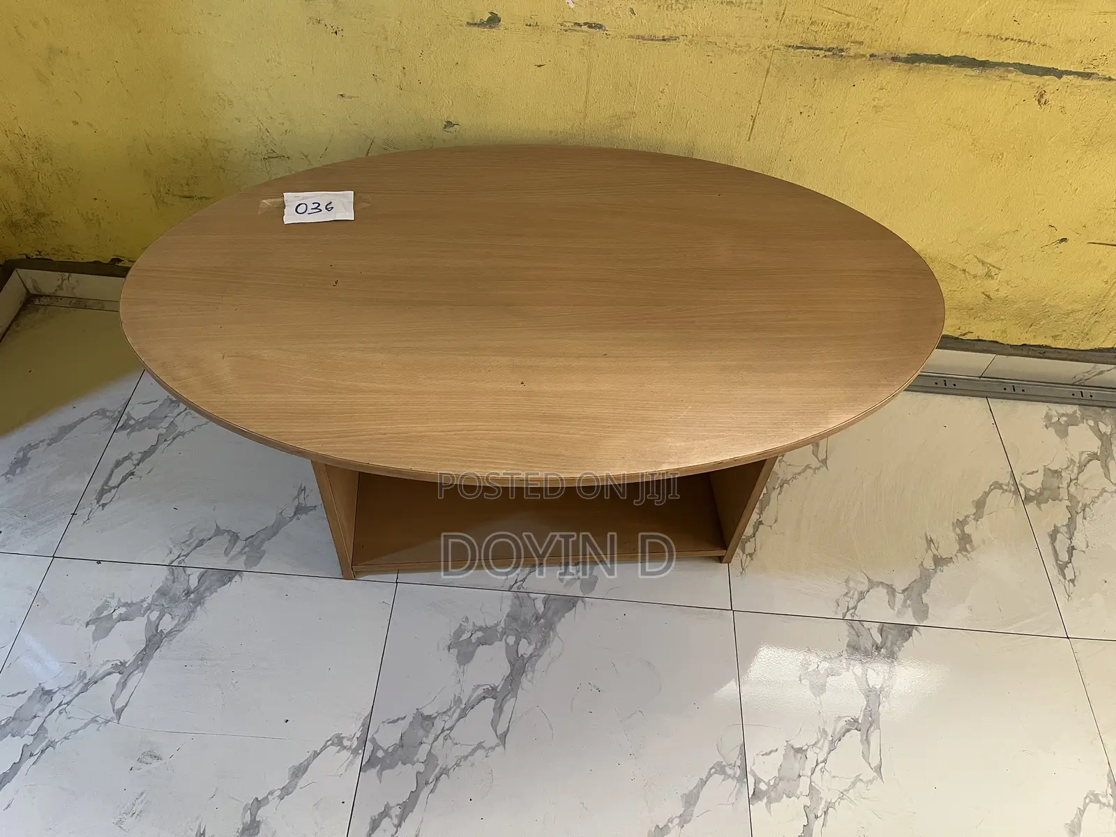 Wooden Oval Office Centre Table