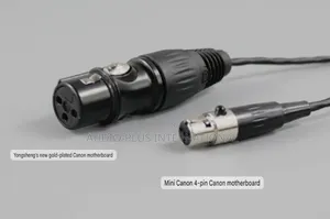 4pin Mini XLR TA4F to Main Female 3pin XLR 1m.GOLD Plated