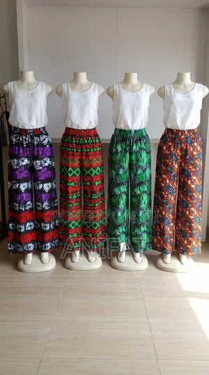 Ankara Wide Leg Palazzo Trousers for Women – Anikky Modest Wear
