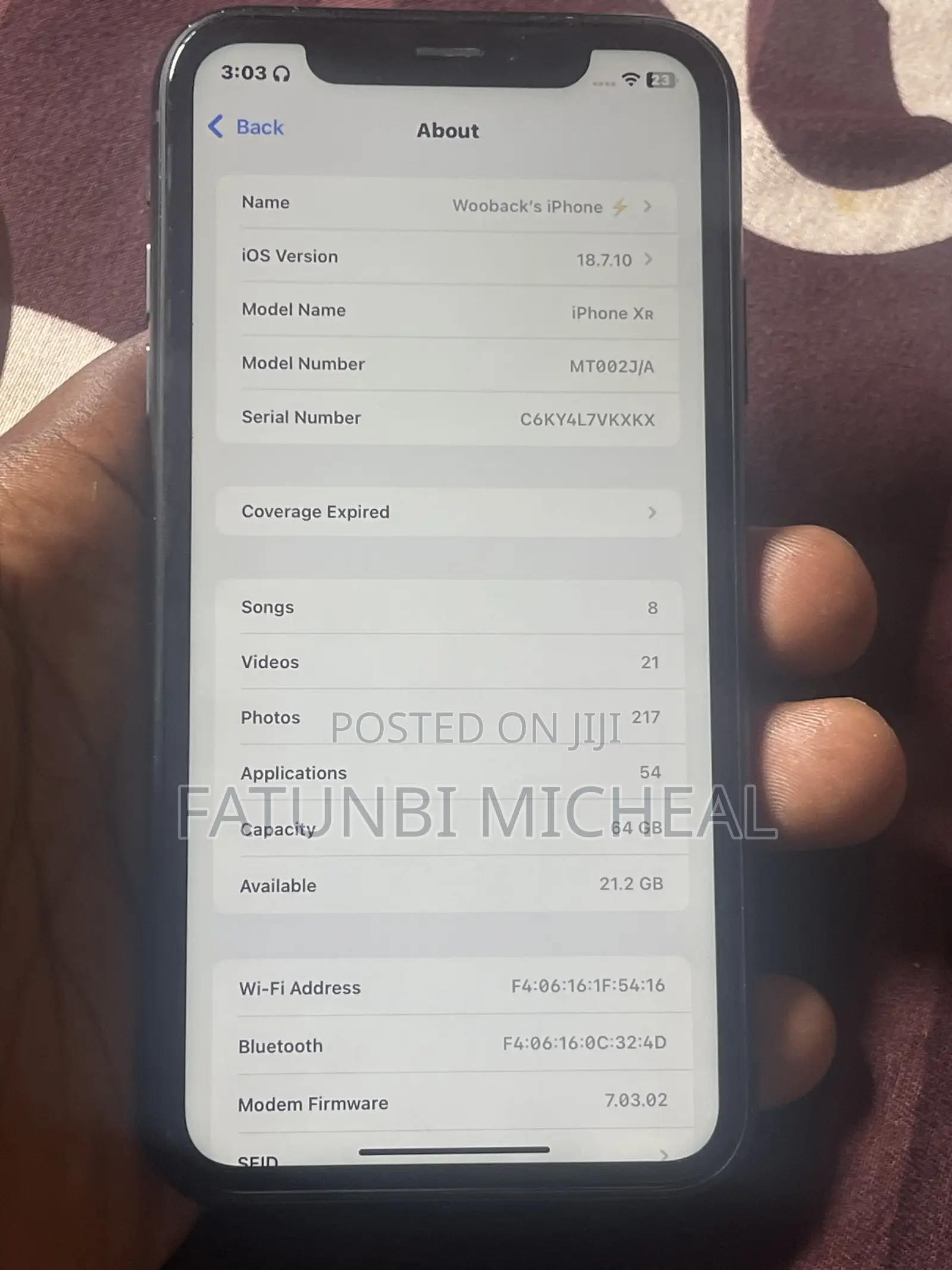 Apple iPhone XR 64 GB Black