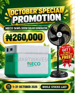 Meco 1kwh Portable Solar Power Station -300w