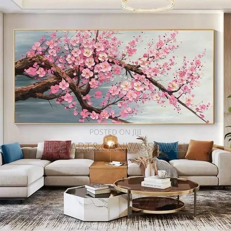 Aesthetic Sketching Flower Modern House Wall Art Interior Decors