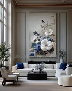 Aesthetic Sketching Flower Modern House Wall Art Interior Decors