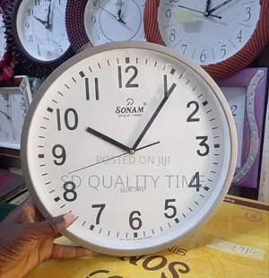 Silent Sweep Plain Wall Clock
