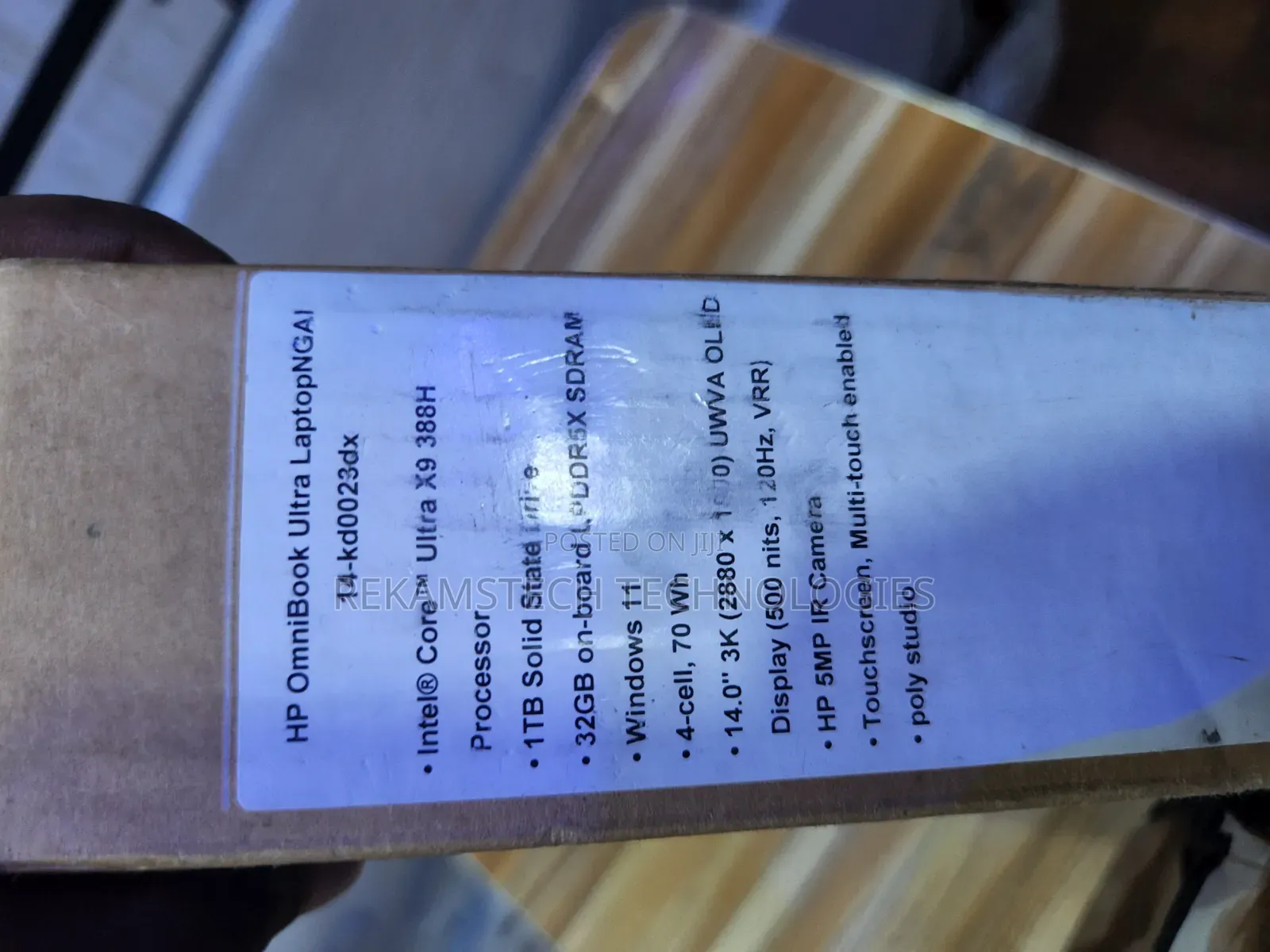 New Laptop HP 32GB SSD 1T