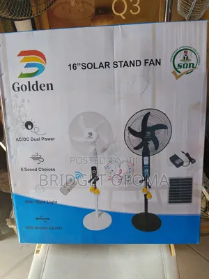 Golden Solar Fan