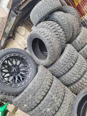 Heavy-Duty Off-Road / All-Terrain Tyres With Stylish Black Alloy Rim