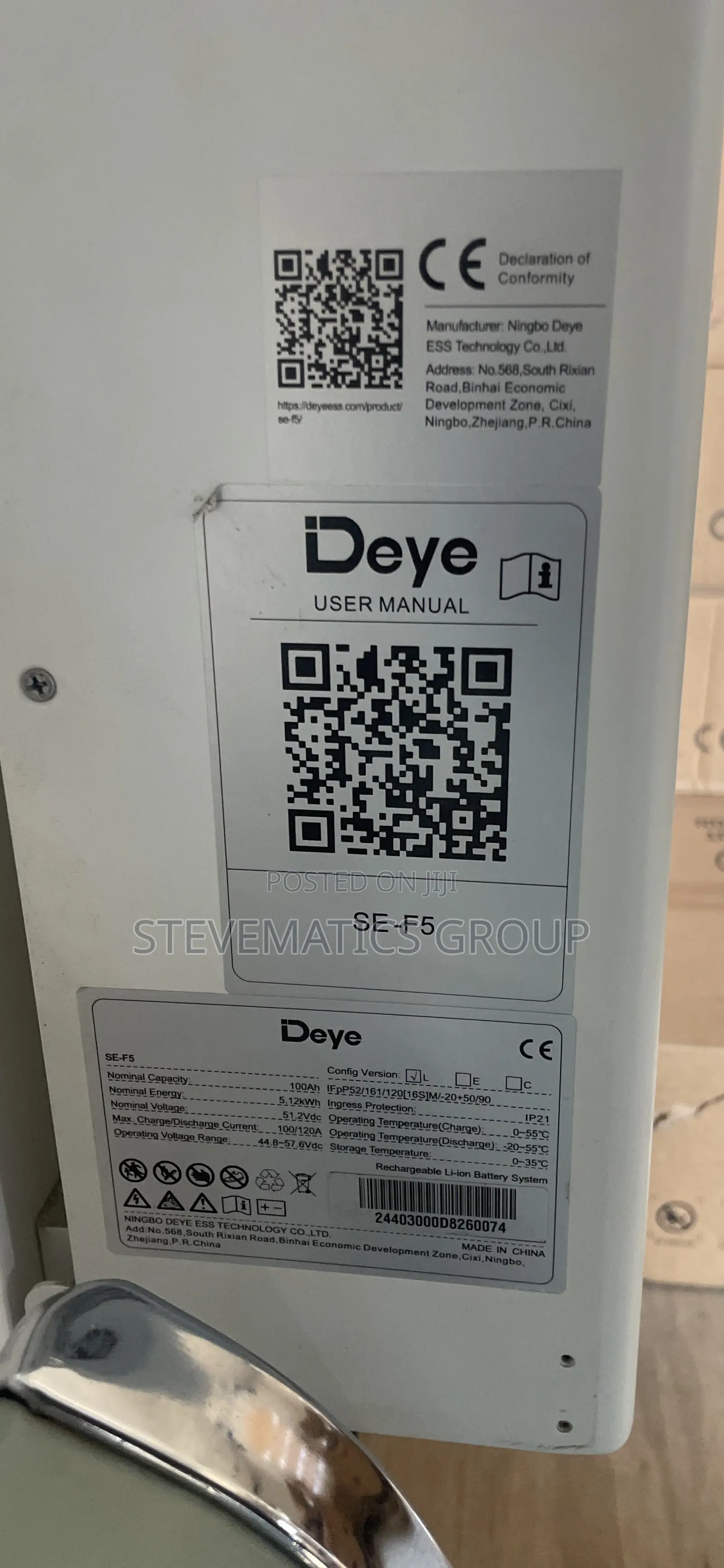Deye 5kwh Lithium Batteries