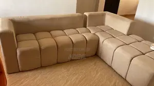 Luxury Modern Beige L-Shaped Sectional Sofa Set