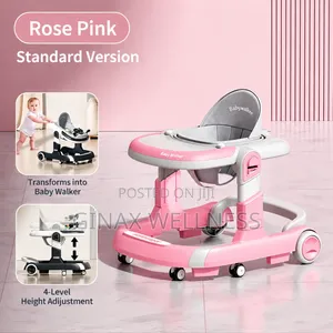 Happy Baby 2-in-1 Foldable Baby Walker With Height Adjustments