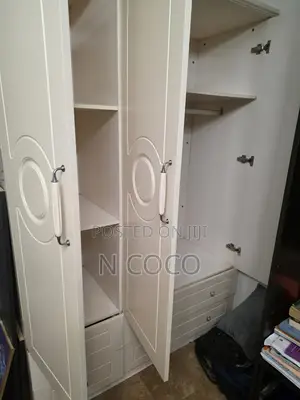 2pcs Imported White Wardrobes