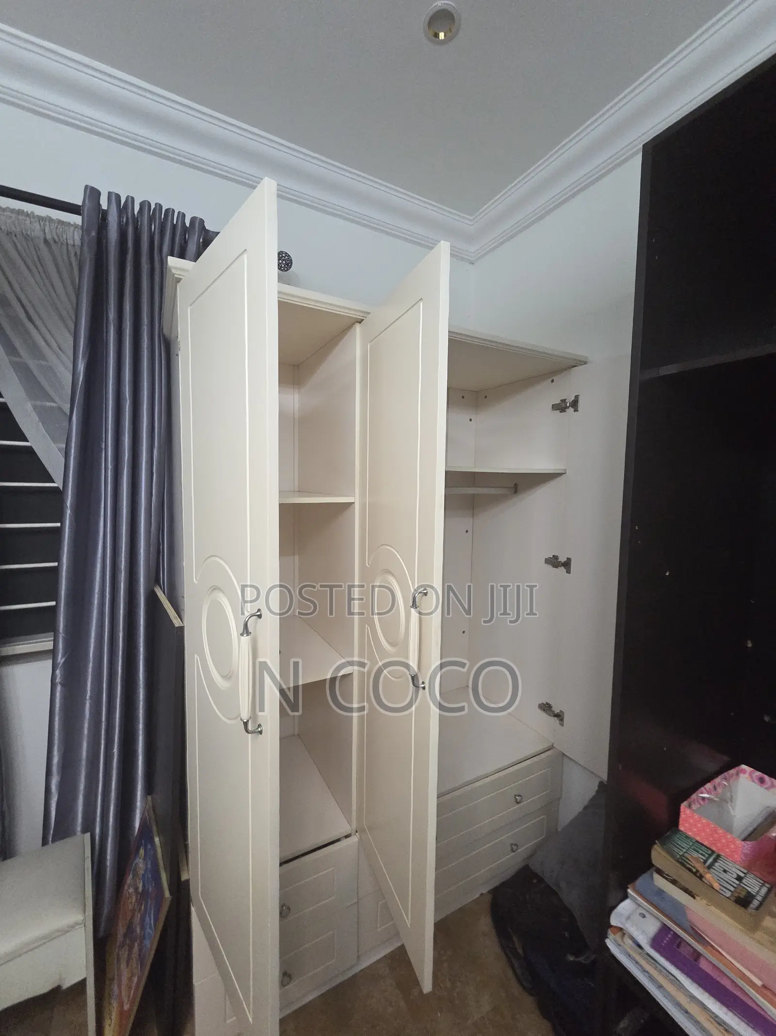 2pcs Imported White Wardrobes