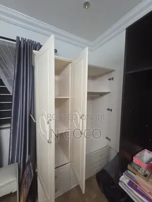 2pcs Imported White Wardrobes