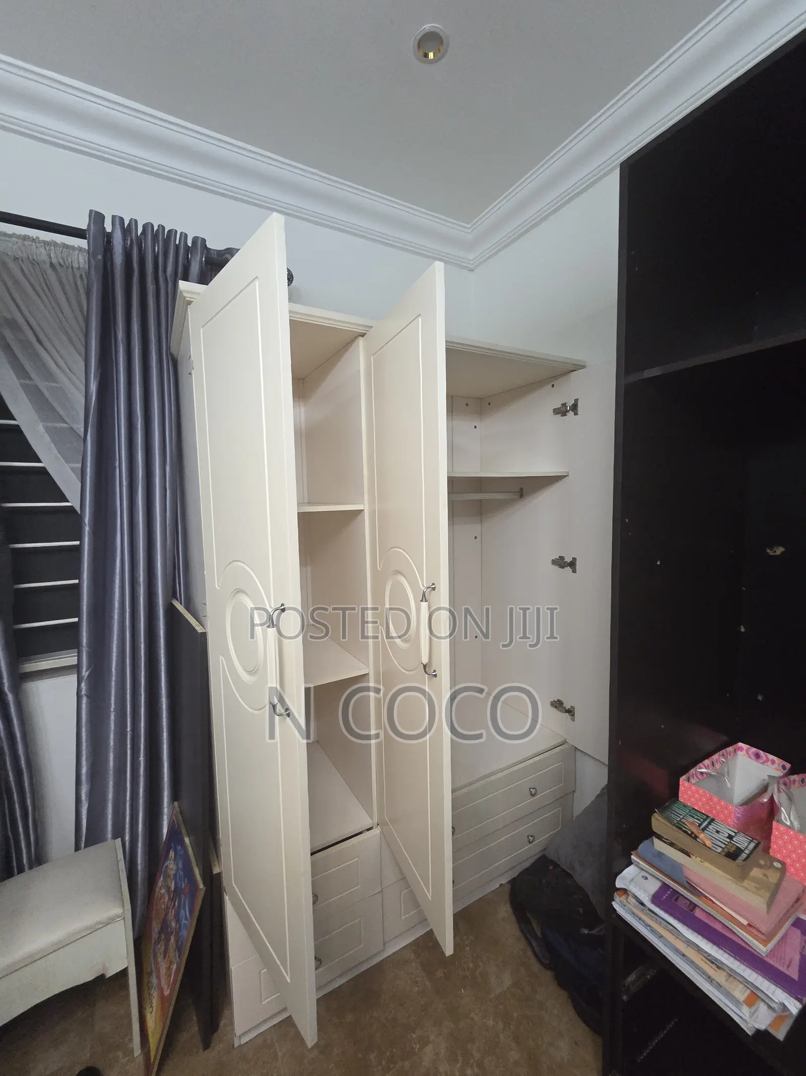 2pcs Imported White Wardrobes