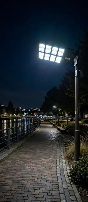 Suntrik 3500W 6500K Solar Street Light for Compounds