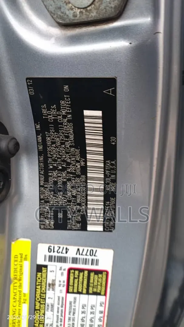 Toyota Sienna 2012