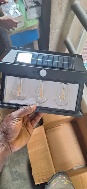 Solar Triple Bulb Interaction Outdoor Wall Lamp