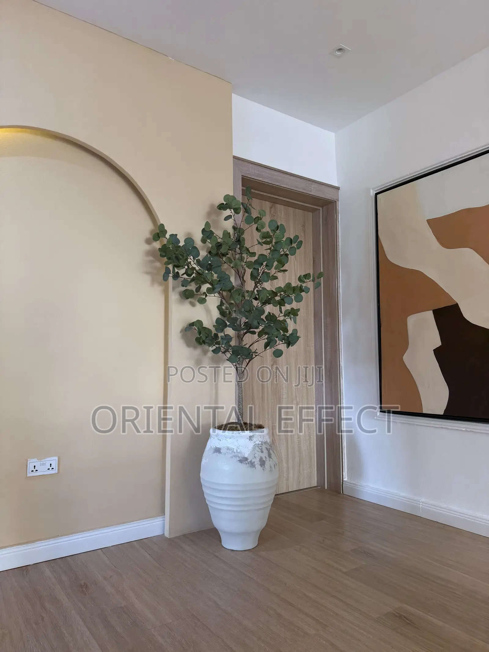 Iceberg Small Venice Pot withArtificial Eucalyptus| Home Décor Nigeria