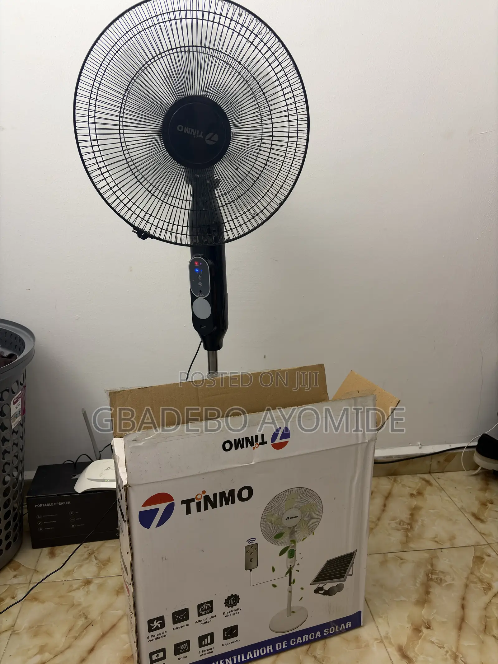 Rechargeable Solar Fan
