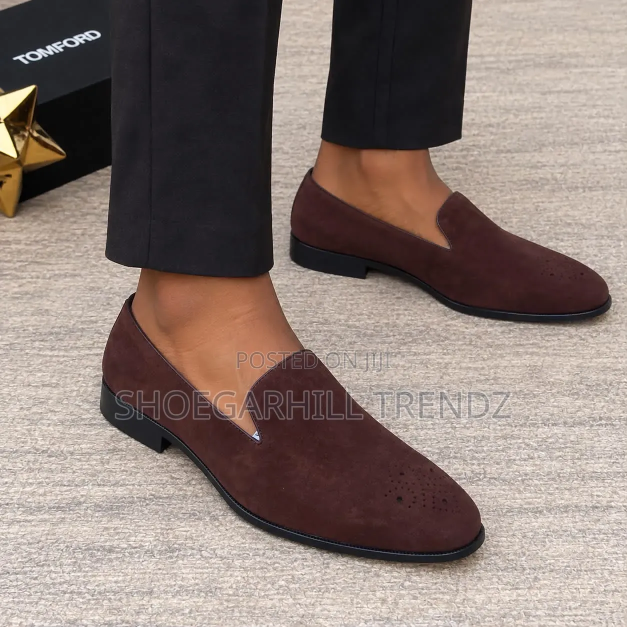TF Suede Brogues Loafer Shoes