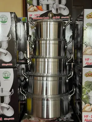5pcs Quality Aluminum Stock Pot