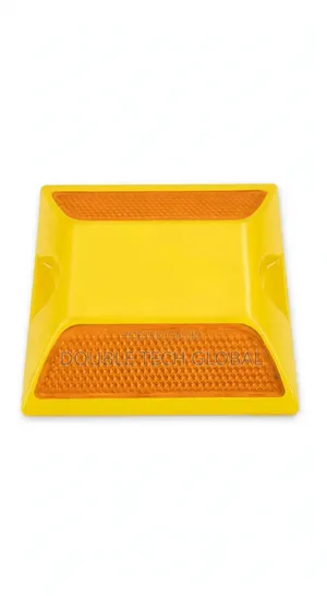 Reflective Road Stud - Yellow Plastic Cat Eye Road Marker