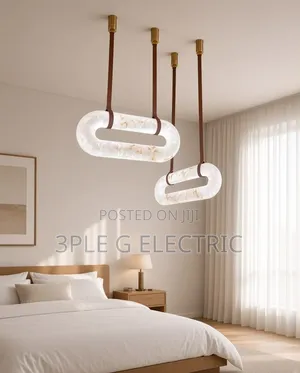 Marble Trendy Single Pendant Lamp for Bedroom and Sitting Room