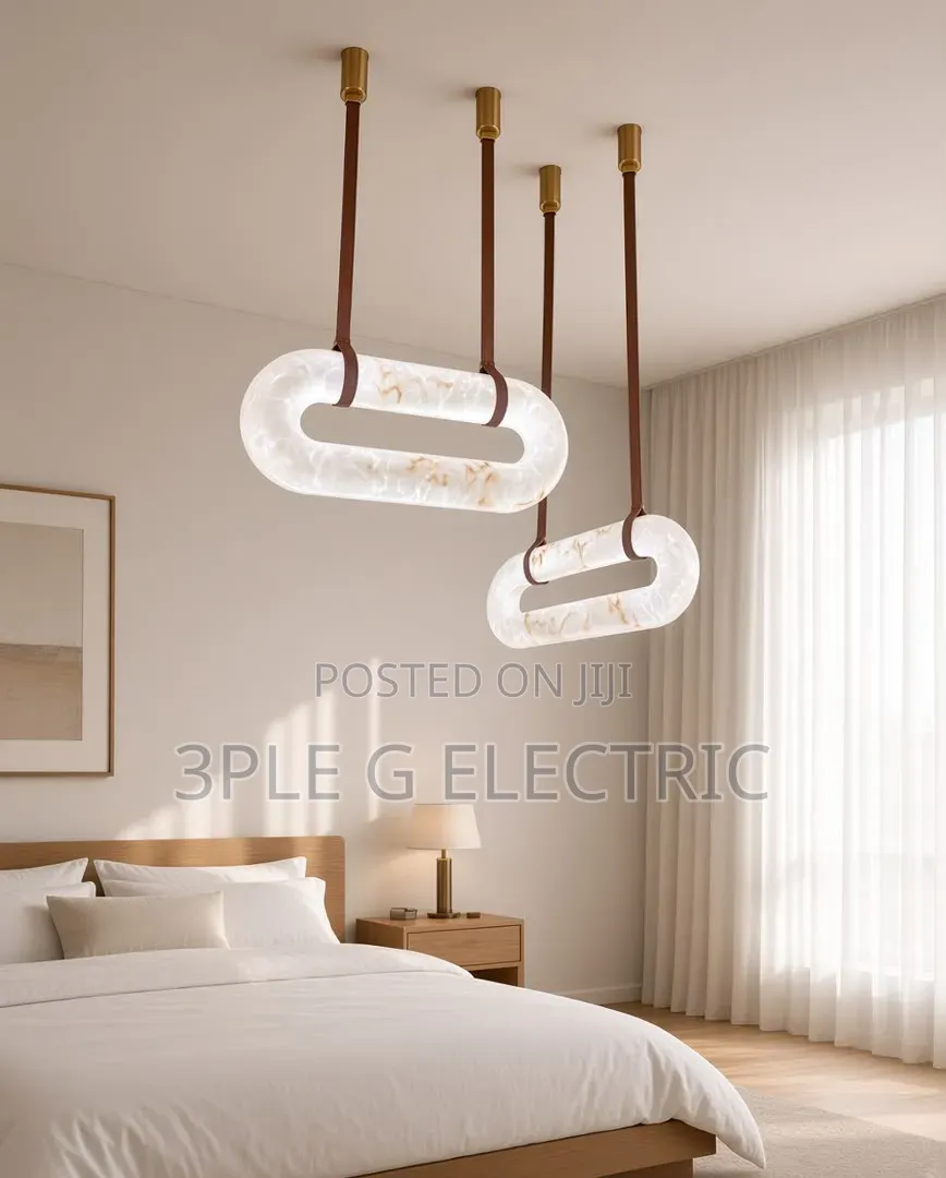 Marble Trendy Single Pendant Lamp for Bedroom and Sitting Room