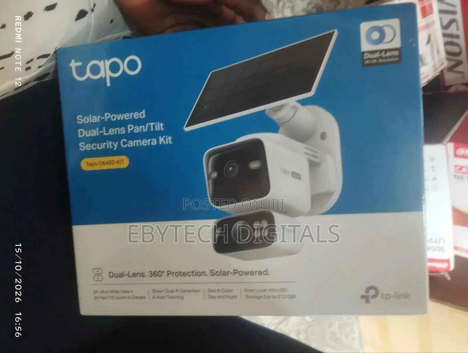 Tapo Solar Powered Dual Lens Pan/Tilt Security Camera Kit