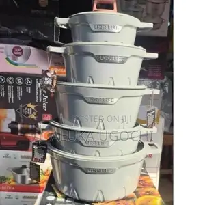 BROCOOK 10pcs PFAS-Free Granite Non-Stick Cookware Set With Lids