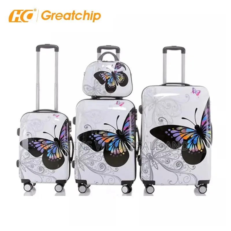 4-Piece Pink Unbreakable/Hard-Shell Luggage Set