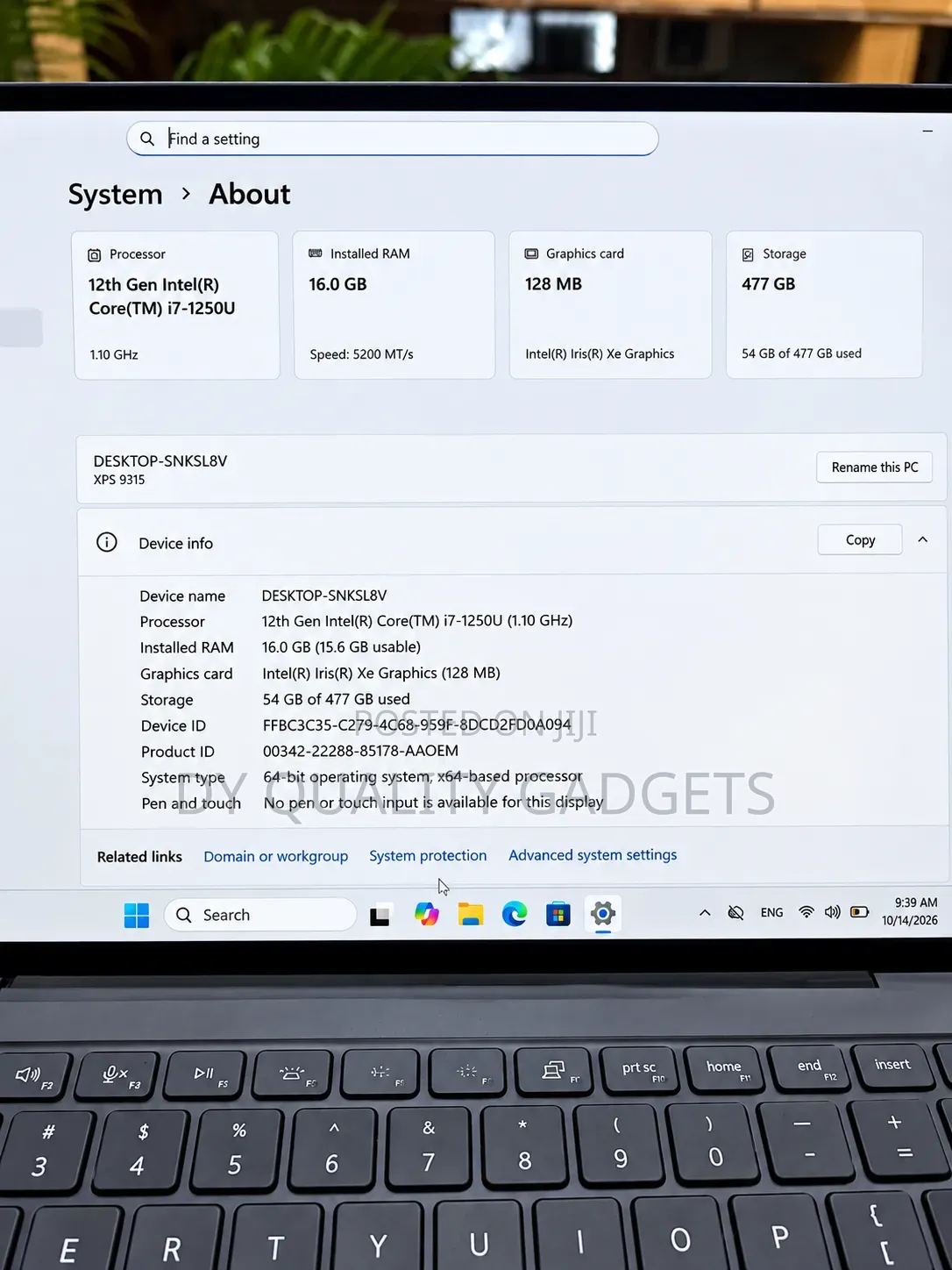 Laptop Dell XPS 13 16GB Intel Core i7 SSD 512GB