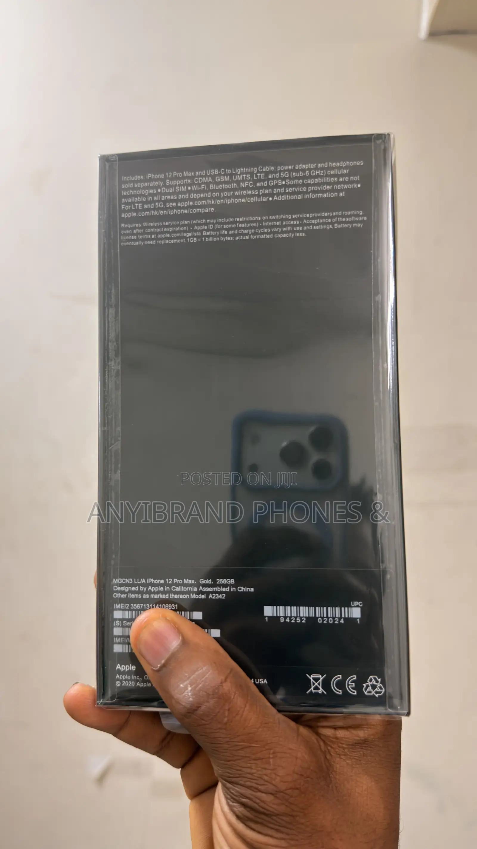 New Apple iPhone 12 Pro Max 256 GB Gold