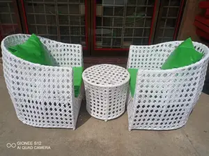 White Rattan Me and You Set
