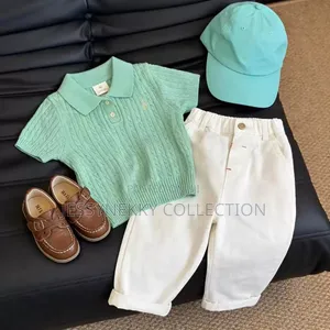 Luxury Quality Boys Chinos Trousers and Knitted Top