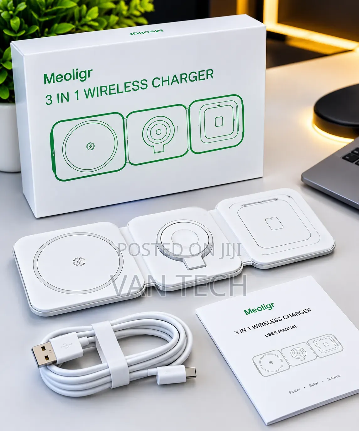 Meoligr 3 in 1 Wireless Charger