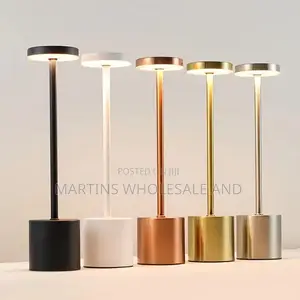 Modern, Minimalist Rechargeable Cordless LED Table Lamp Featuring a Sl