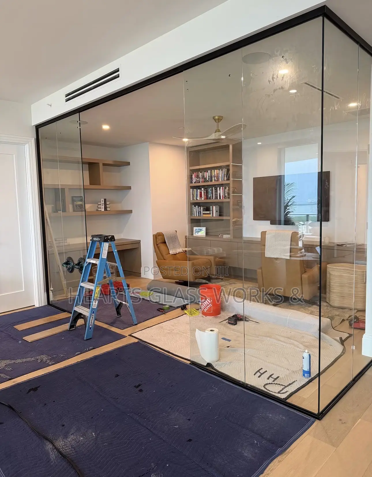 Frameless Glass Partition | Modern Office & Home Glass Divider