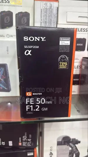 Sony FE 50mm F1.2 GMaster Lens