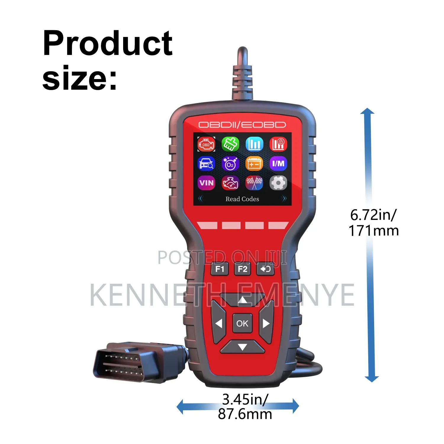 K2 OBD2/EOBD Car Diagnostic Scanner – Engine Fault Code Reader