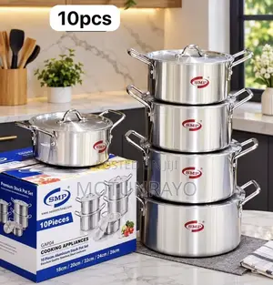 Original JD SMP 10PCS Non-Stick Cookware Pot Set - 18/20/22/24cm
