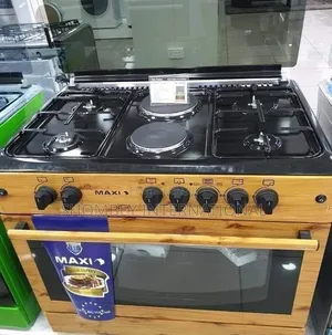 Maxi Gas Cooker 60x90 CM (4+2) Burners Wood