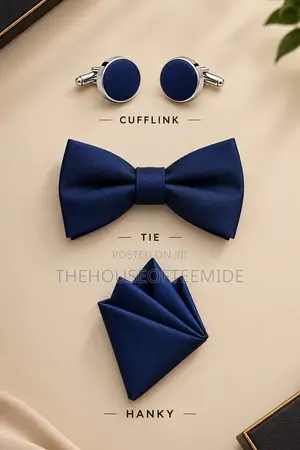 Cufflink,bow Tie and Hanky Combo